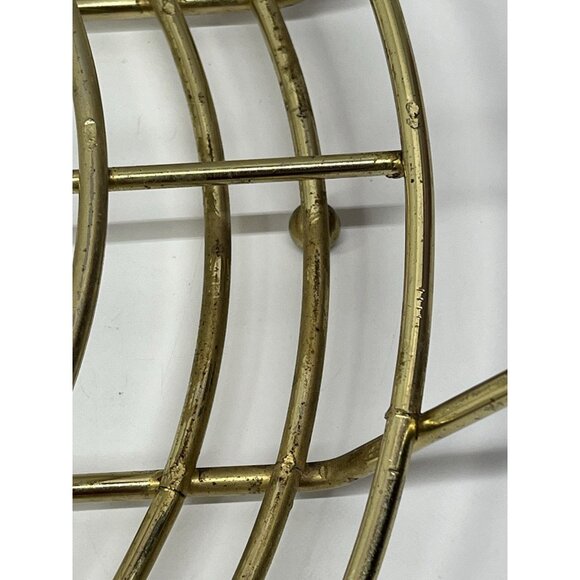 Vintage Brass Punch Bowl Caddy Mid Century Modern - Picture 6 of 14